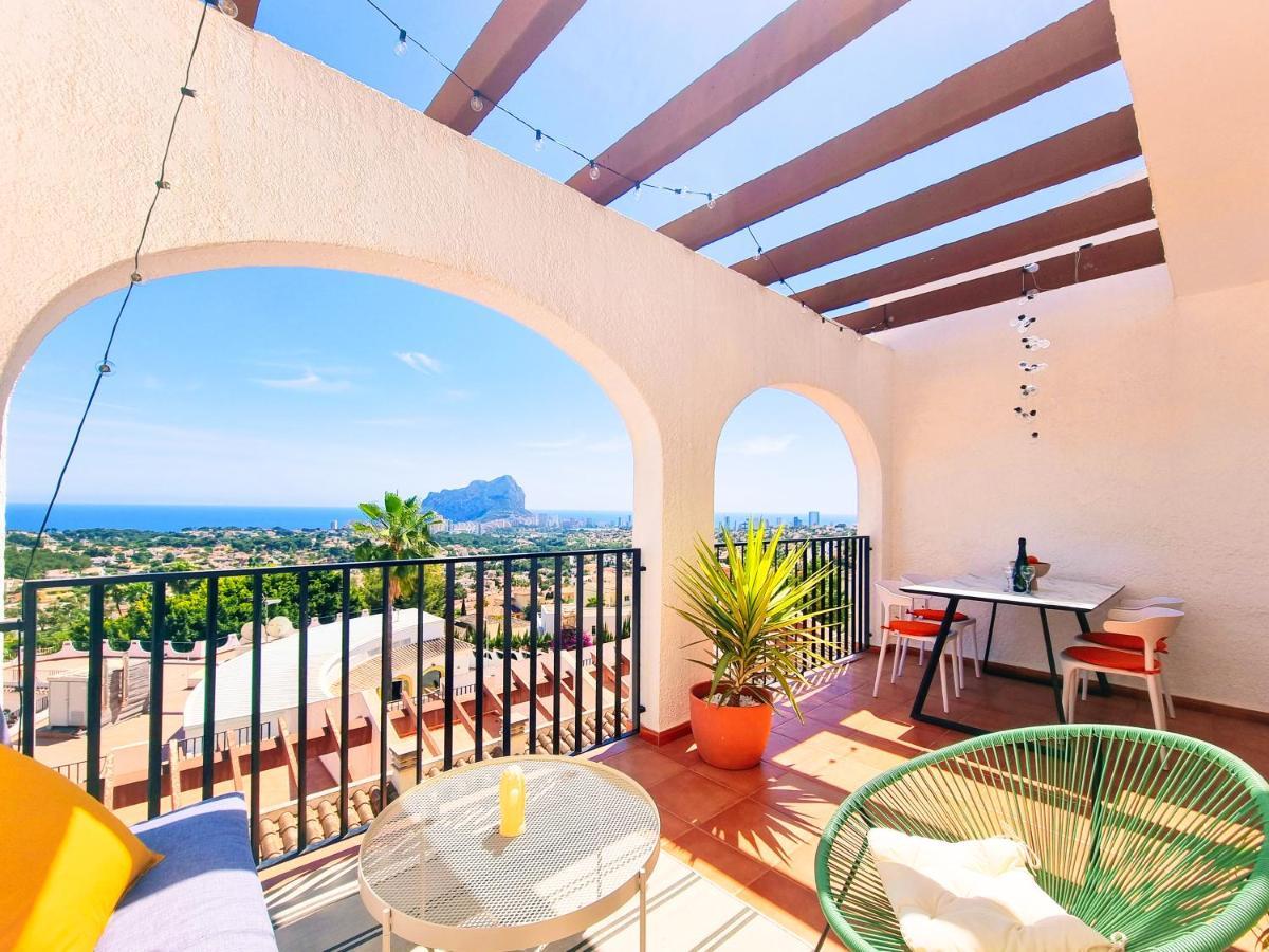 Ferienwohnung The View: Sea, Mountain, Terrace, Swimming Pool Calp Exterior foto